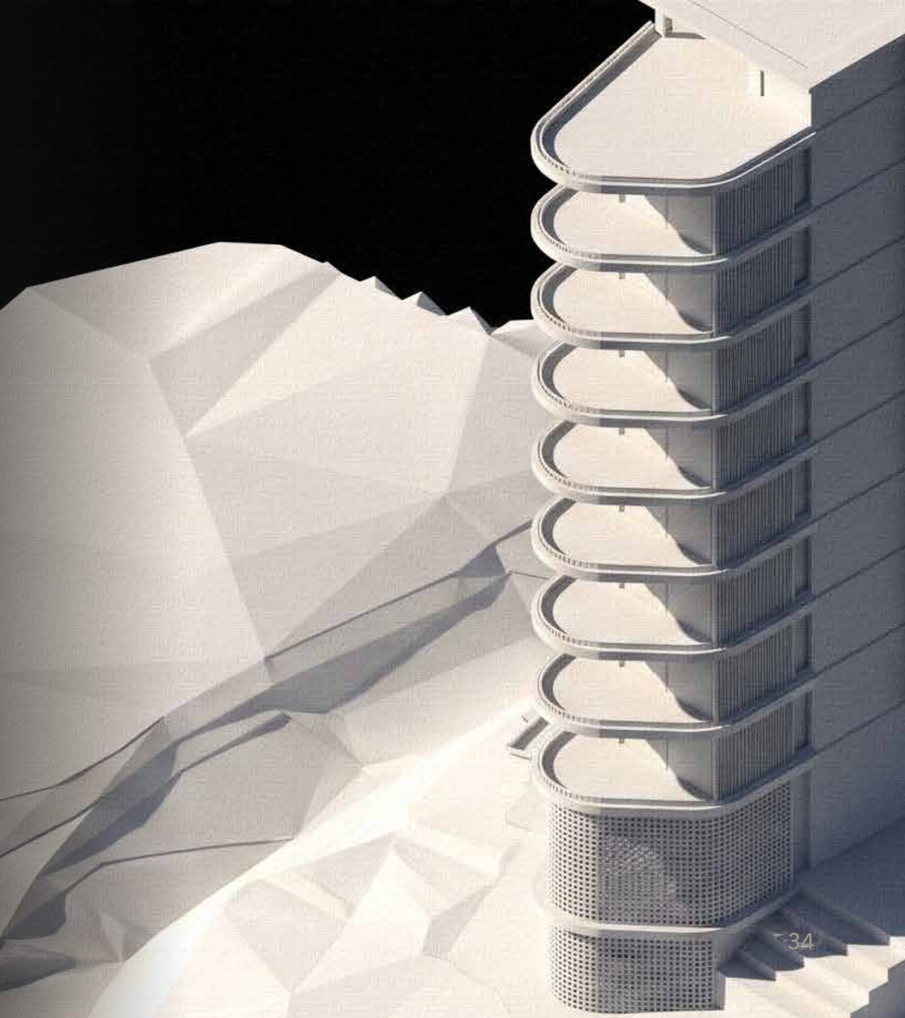 Study model — terraces