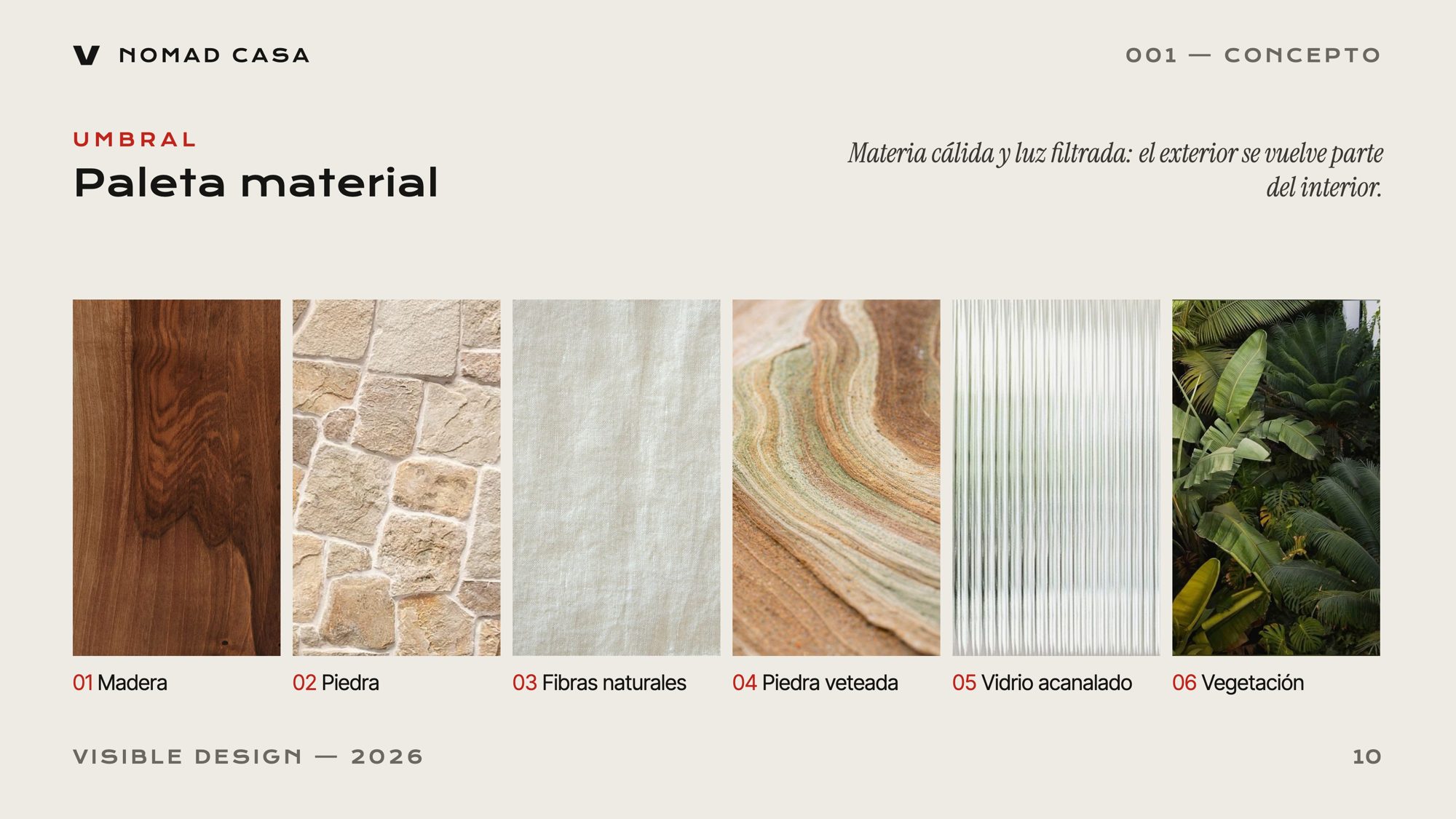 Umbral — material palette