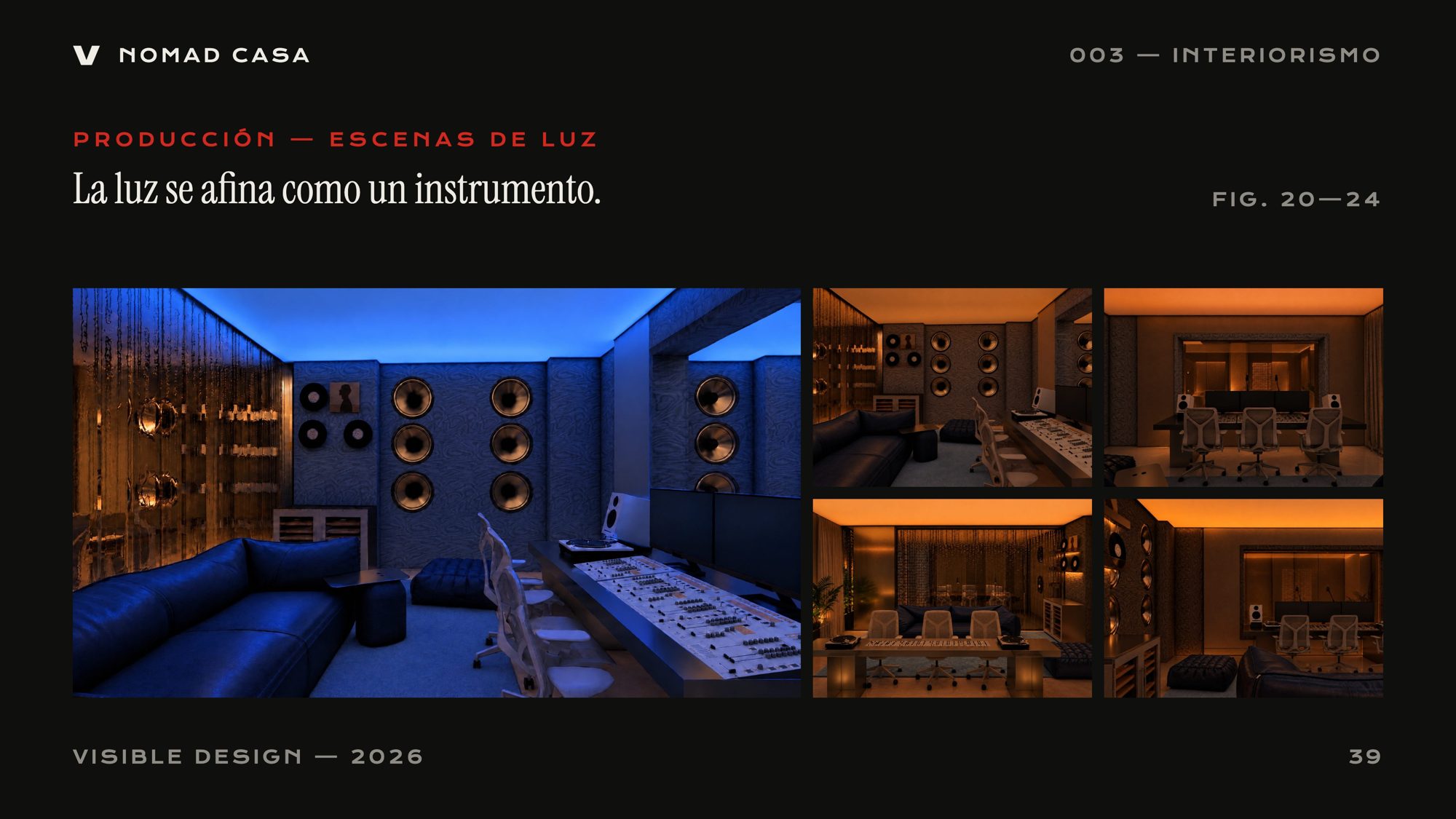 Light scenes in production