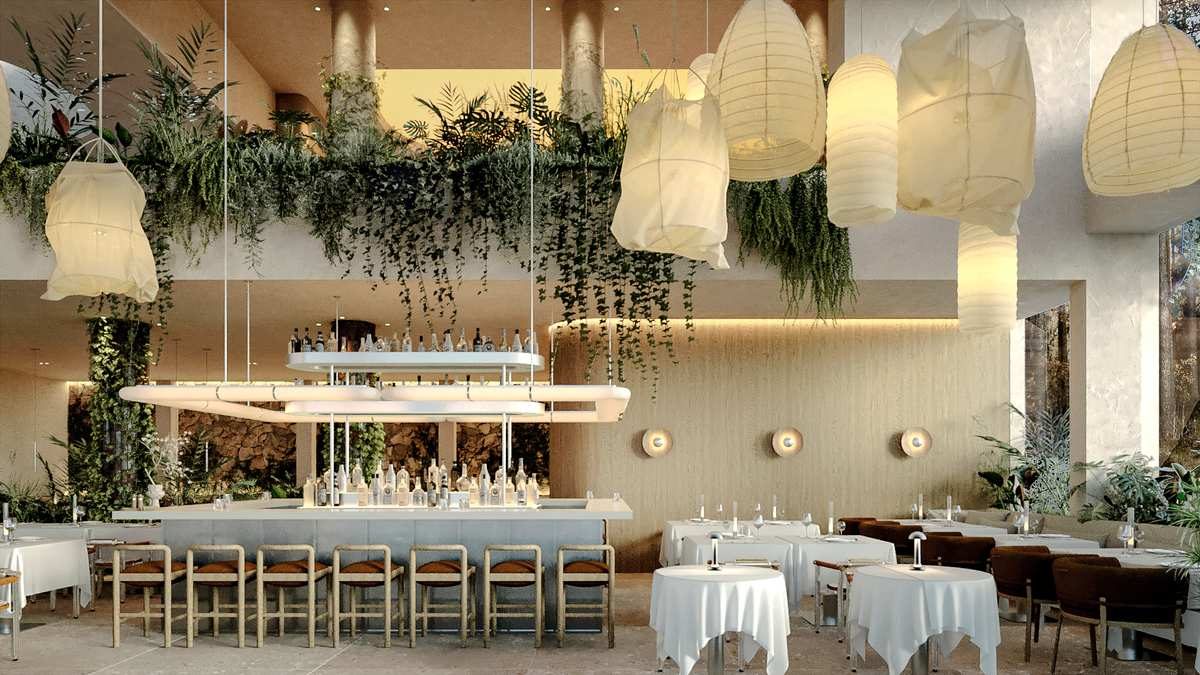 Indoor restaurant