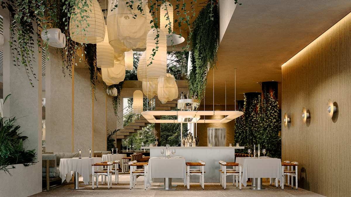 Indoor restaurant