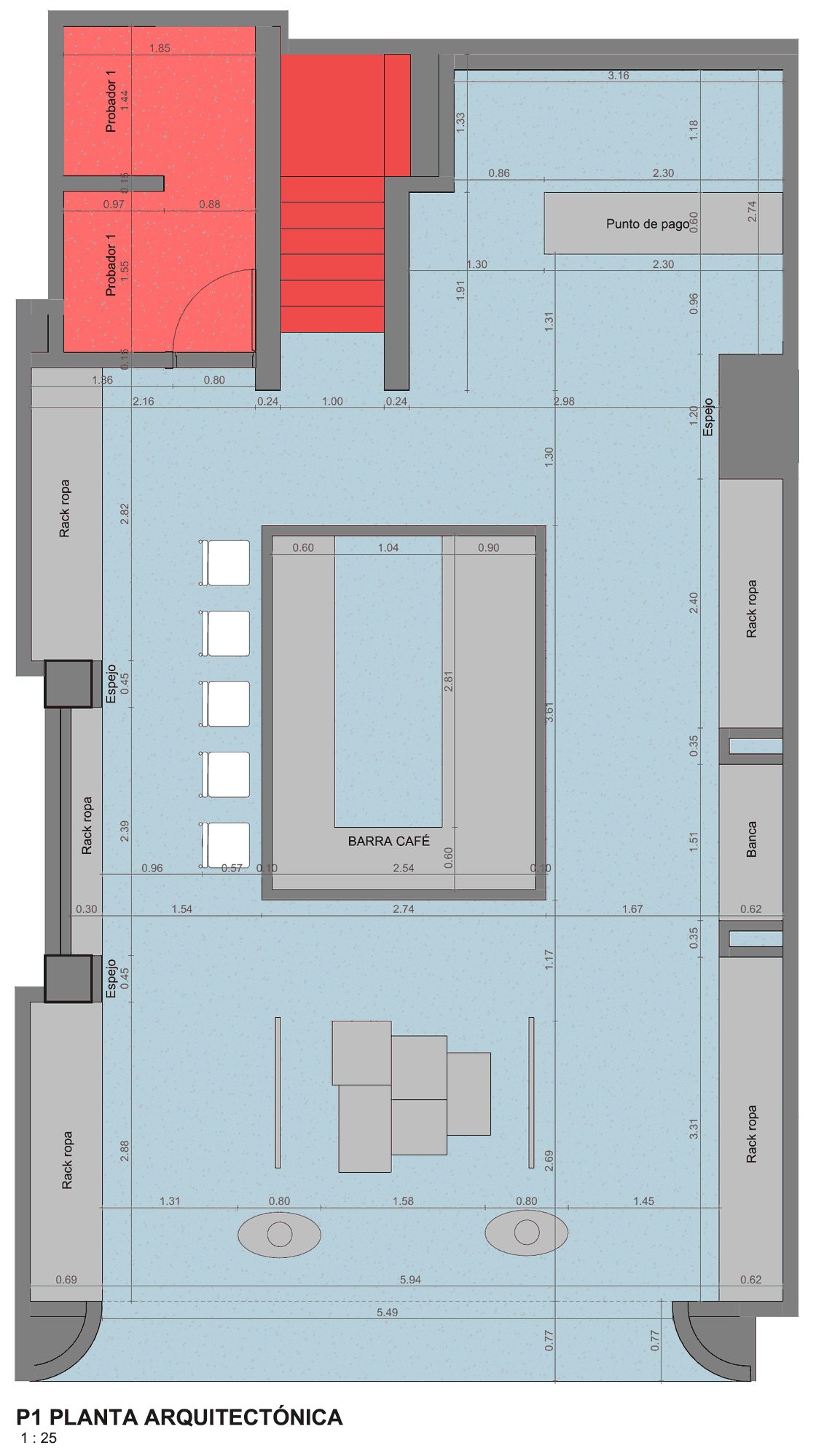 Level 1 — store and café bar