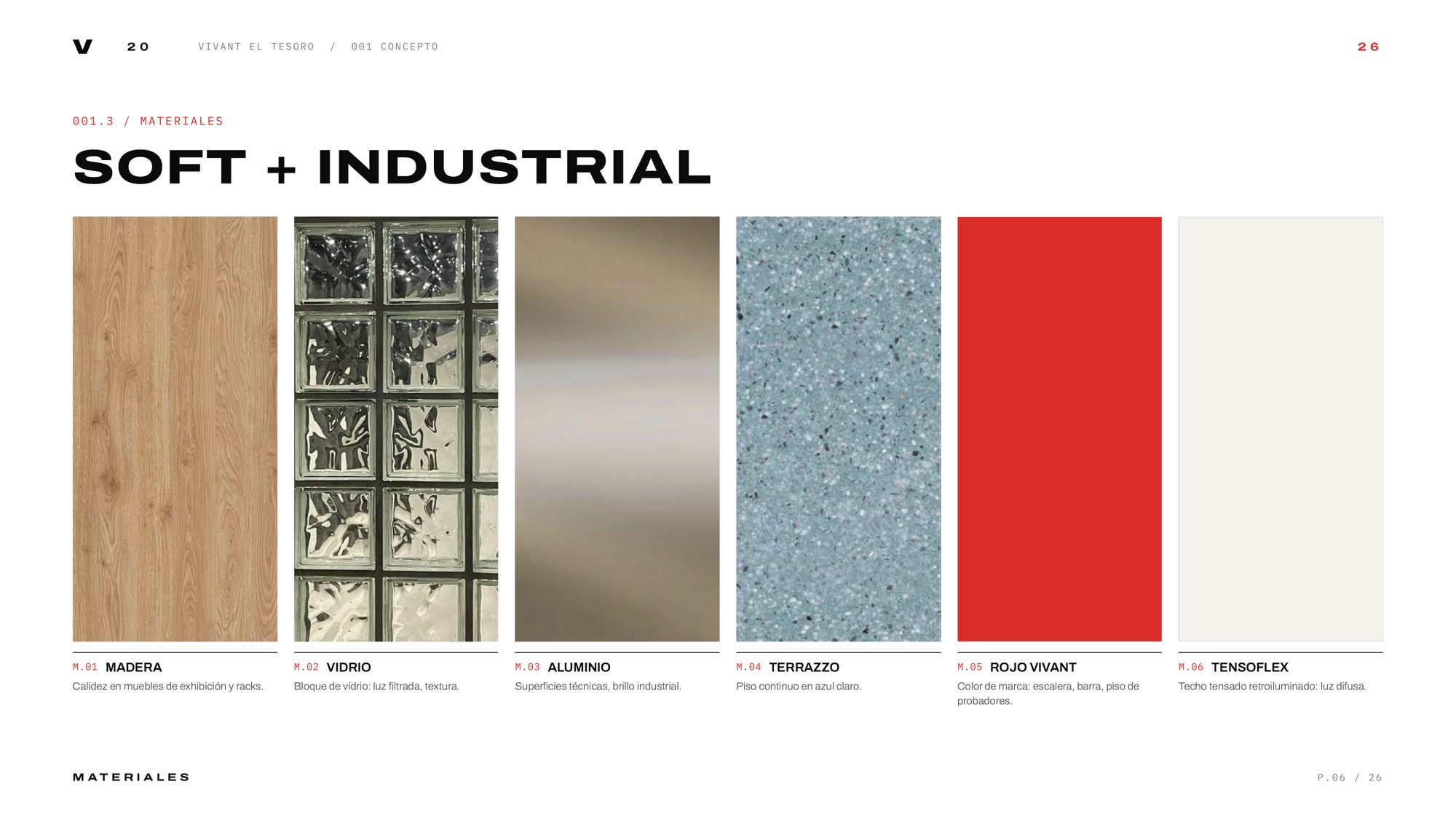 Materials — soft + industrial